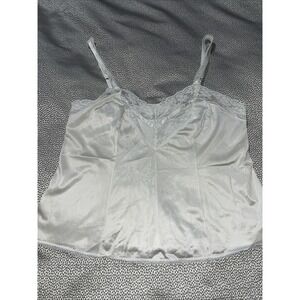 Vintage Formfit A Cut Above Womens 38 ivory lace camisole lingerie tank top